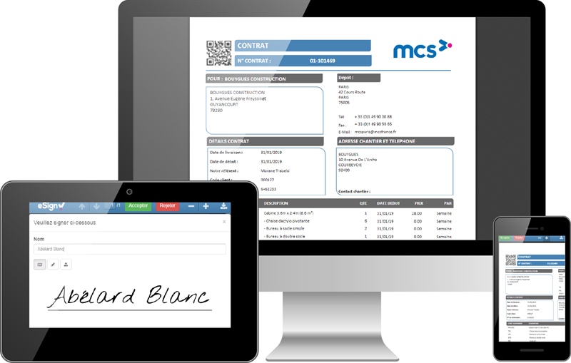 MCS lance sa fonctionnalité E-Sign