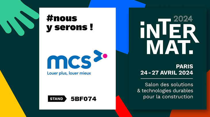 MCS sera présent au salon Intermat, Paris