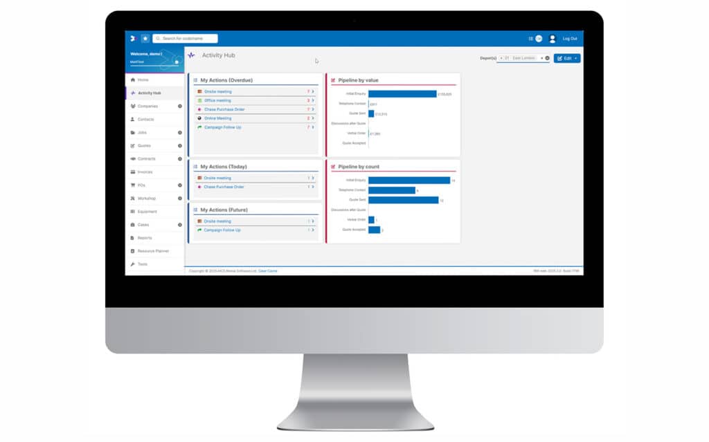 MCS Activity Hub feature enhances rental task visibility