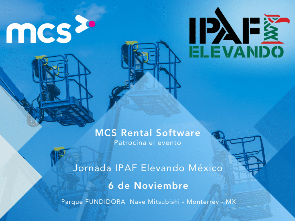 MCS Rental Software patrocina IPAF Elevando México