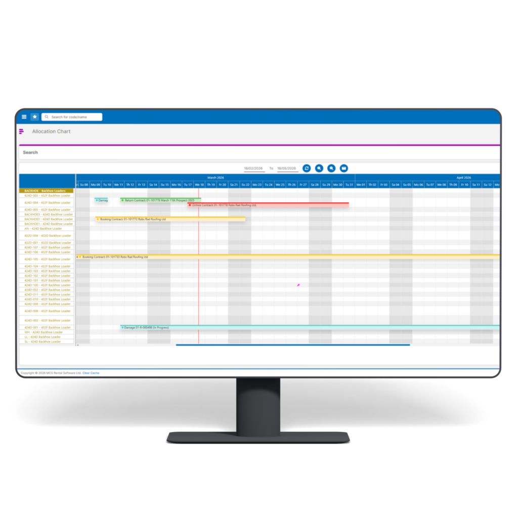 Transform Equipment Scheduling with latest innovation from MCS Rental Software