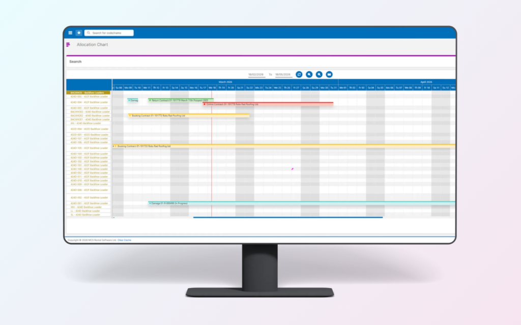 Transform Equipment Scheduling with latest innovation from MCS Rental Software