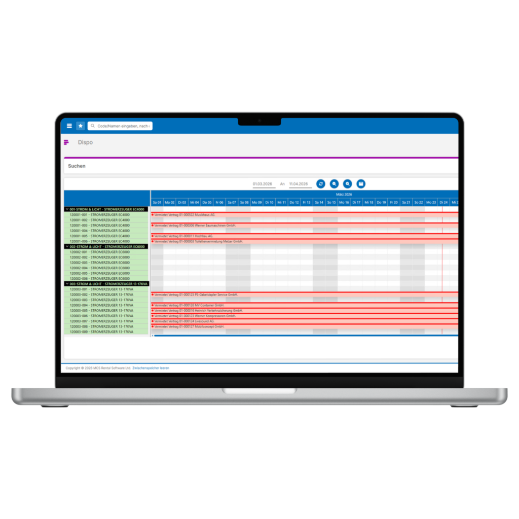 Einsatzplanung neu gedacht – die neueste Innovation von MCS Rental Software