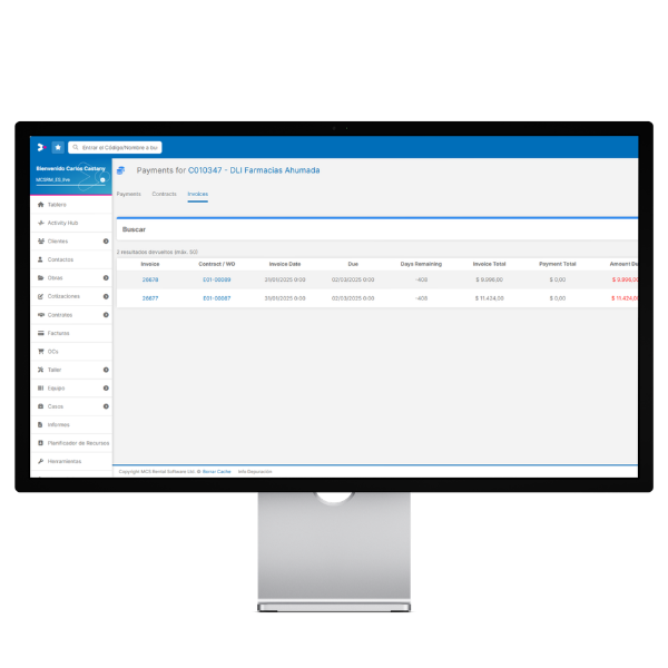 MCS Rental Software presenta su última mejora para transformar los pagos de facturas de sus clientes