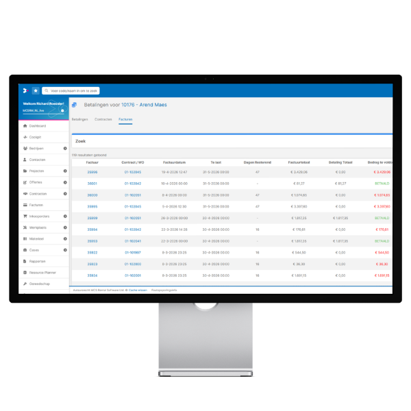 Nieuwe update in RM Web vereenvoudigt betalingsverwerking binnen MCS Rental Software